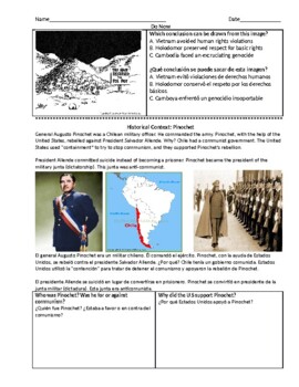 Preview of ENL Latin America - Chile/Pinochet Human Rights Violations (English and Spanish)