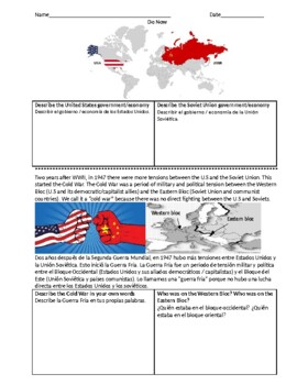 Preview of ENL History - Cold War Intro and Containment (English and Spanish)