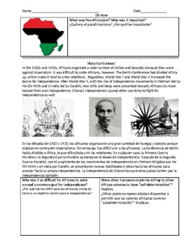 Preview of ENL History - Kenyan and Algerian Independence (English and Spanish)