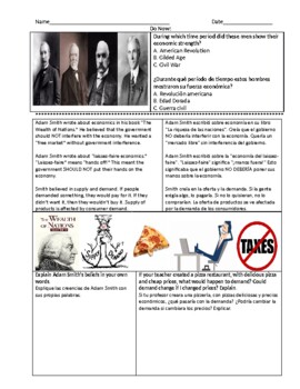 Preview of ENL U.S - Gilded Age Capitalism, Monopoly (English and Spanish)