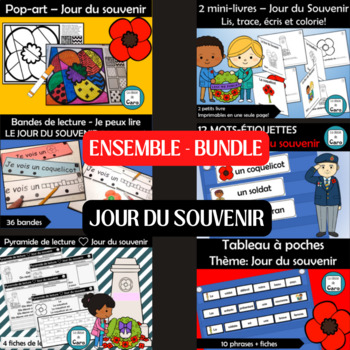 Preview of ENSEMBLE GÉANT | GIANT BUNDLE | JOUR DU SOUVENIR | REMEMBRANCE DAY