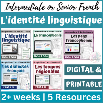 Preview of ENSEMBLE - L'identité linguistique - Linguistic Identity BUNDLE in French - AP®