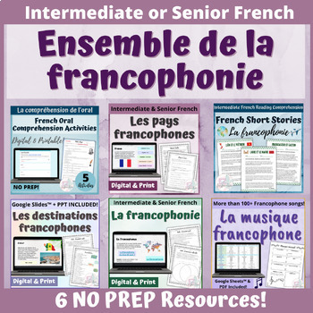 Preview of ENSEMBLE de la Francophonie - Francophonie Culture BUNDLE - Volume 2