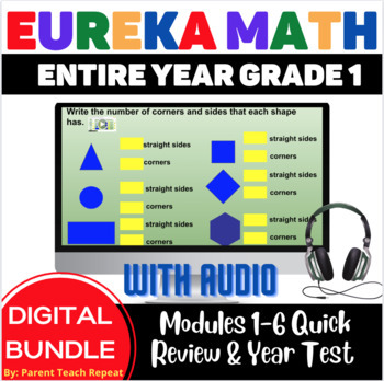 Preview of ENTIRE YEAR 1st Grade Engage NY {Eureka} Math Digital Review | Back to School