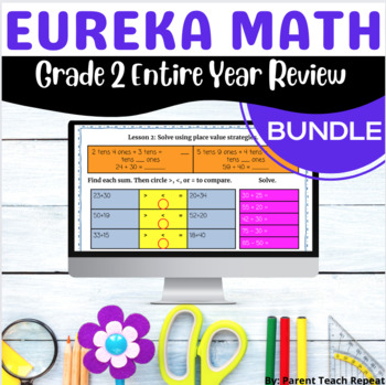 Preview of ENTIRE YEAR 2nd Grade Engage NY {Eureka} Math Digital BUNDLE Back to School