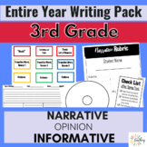 ENTIRE YEAR 3rd GRADE Writing Pack! Graphic Organizers Wri