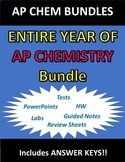 ENTIRE YEAR OF AP CHEMISTRY BUNDLE (Notes, HW, Labs, Tests)!!