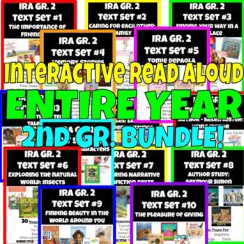 Preview of Interactive Read Aloud Text Sets #1-25 | 2nd grade Book Companions for the YEAR