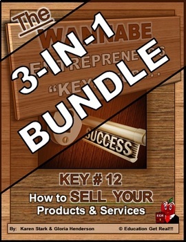 Preview of ENTREPRENEURSHIP - KEY 12: How to Sell YOUR Products & Services 3-in-1 BUNDLE