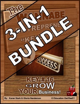 Preview of ENTREPRENEURSHIP - KEY 16: How to Grow YOUR Business 3-in-1 BUNDLE