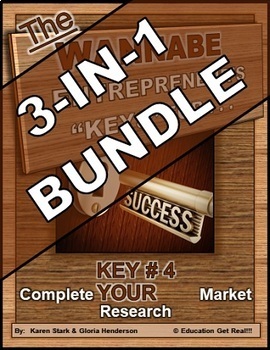 Preview of ENTREPRENEURSHIP - KEY 4: Complete YOUR Market Research 3-in-1 BUNDLE