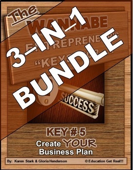 Preview of ENTREPRENEURSHIP - KEY 5: Create YOUR Business Plan 3-in-1 BUNDLE