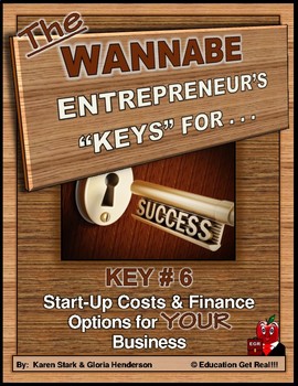 ENTREPRENEURSHIP -  KEY 6 – Start-Up Costs & Finance Options for YOUR Business