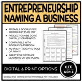 ENTREPRENEURSHIP - Naming Your Business - Digital & Print 
