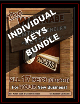 Preview of ENTREPRENEURSHIP - "The WANNABE Entrepreneur’s Keys ... 1-17 BUNDLE"