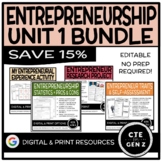 ENTREPRENEURSHIP - UNIT 1 BUNDLE - About Entrepreneurship 