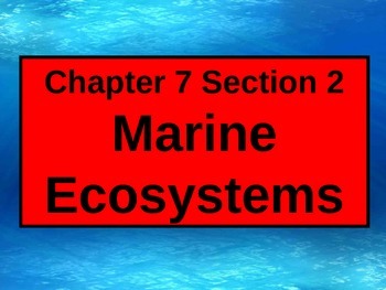 Preview of ENVIRONMENTAL SCIENCE MARINE ECOSYSTEMS POWERPOINT WITH FILL IN NOTES