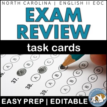 Preview of EOC/Exam Review Task Cards Activity- Sub Plans