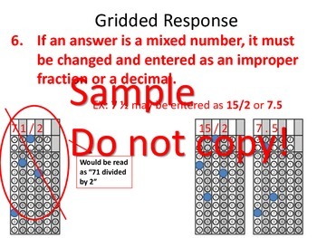 gridded response template