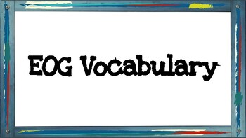 Preview of EOG Power Words (Vocabulary Cards)