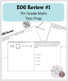 EOG Review 1 * Math 7 End of Grade