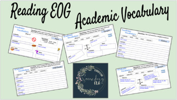 Preview of EOG Vocabulary #1 Interactive Activities and Quiz - Digital