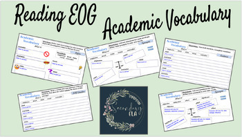 Preview of EOG Vocabulary #2 Interactive Activities and Quiz - Digital