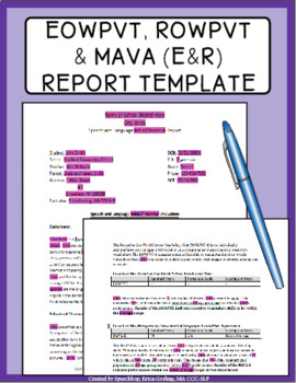 Eowpvt Rowpvt Mava Report Template - 