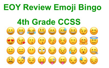 Preview of EOY 4th Grade Review Bingo