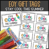 End of Year Gift Tags: Stay cool this summer- Summer Rainbow