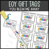 EOY Gift Tags: You blew me away this year- Neon Rainbow Edition