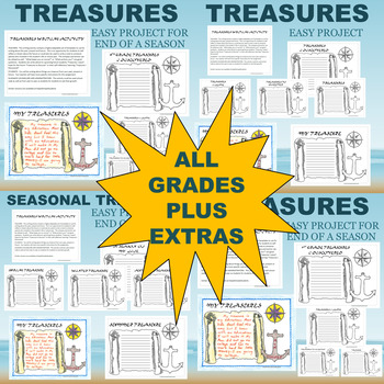Preview of EOY TREASURE BUNDLE All Grades End of Year, Season, Unit - Higher Order Thinking