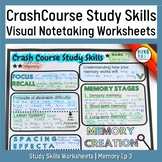 Study Skills Worksheet | Crash Course Memory | Study Skill