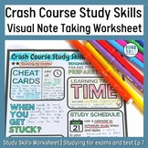 Study Skills Worksheet | Studying for tests | How to study