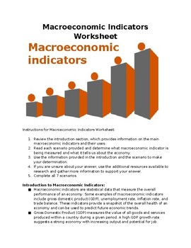 Preview of EPF Worksheet - Macroeconomic Indicators with KEY