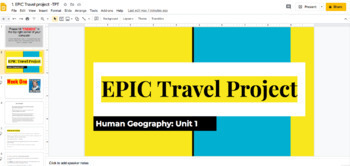 Preview of EPIC World Tour - Geography Starter unit - Three week unit. 