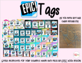 EPIC books tag necklaces