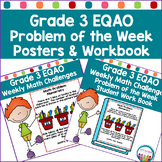 EQAO 3rd Grade Weekly Math Review Bundle | Grade 3 Ontario Math