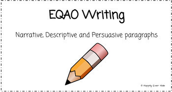 Preview of EQAO Paragraph Writing (Grade 3)