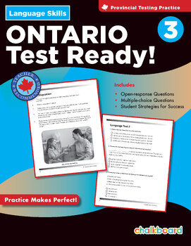 Preview of ONTARIO Test Ready! Language Skills Grade 3