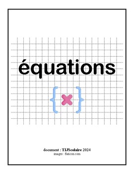 Preview of ÉQUATIONS