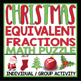 EQUIVALENT FRACTIONS CHRISTMAS ACTIVITY