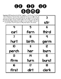ER, IR, and UR Bump Game (R Controlled Vowel)