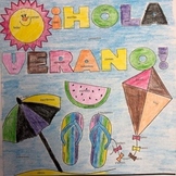 ER/IR verbs in Spanish Summer coloring page