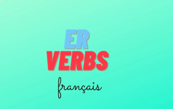 Preview of ER Verbs Video Explanation & Google Slides interactive notebook