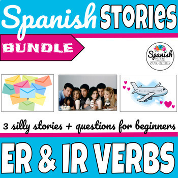 Preview of ER and IR verbs in Spanish present tense Reading comprehension vocab and grammar