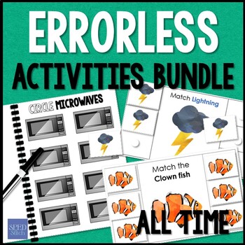 Preview of ERRORLESS Learning Work Task Boxes, File Folders & Activities BUNDLE for SPED