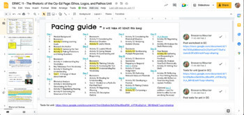 Preview of ERWC 11 - The Rhetoric of the Op-Ed Page: Ethos, Logos, and Pathos Unit