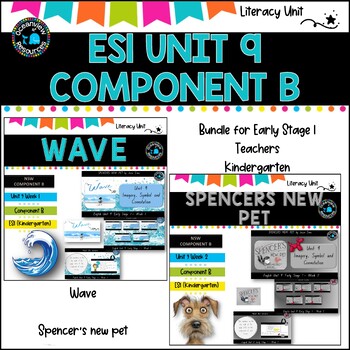 Preview of ES1 UNIT 9-NSW UNIT-The Wave and Spencer's new pet.  Component B Book Study