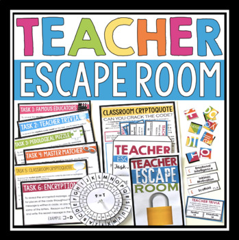 Preview of Escape Room Activity for Teachers and School Staff - Breakout Team Building